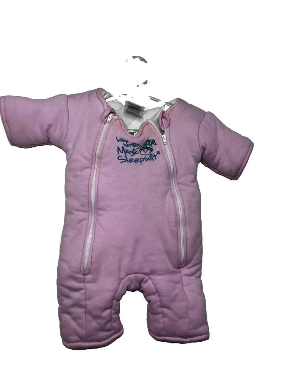 Baby Merlin's Magic Sleepsuit Pink Small 3-6 Months Cotton Double Zipper Suit